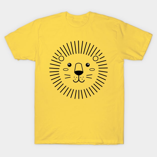 Cute Lion - Head of Lion for Toddlers Kids Men Women T-Shirt by samshirts